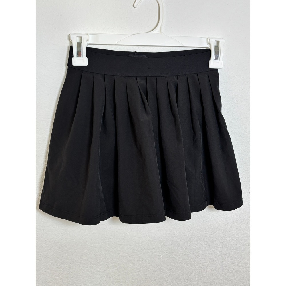 Athletic Works Girls Black Pleated Skort Size M 7-8 Activewear Tennis Skirt